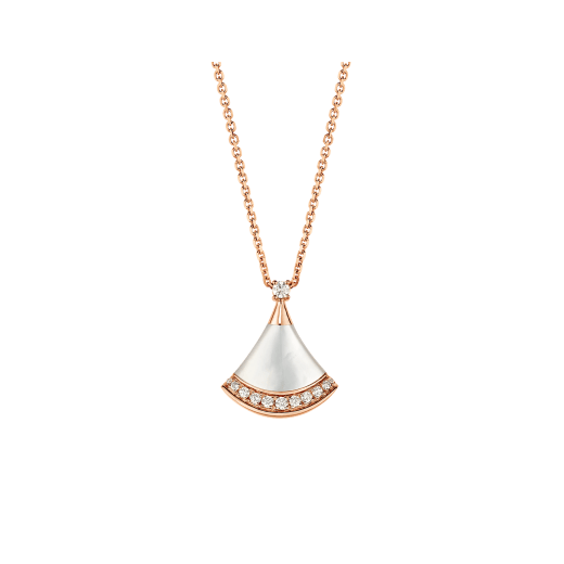 Divas' Dream Necklace Mother-of-Pearl Bottom Diamond