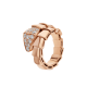 Serpenti Viper Ring one-coil mother-of-pearl