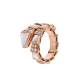 Serpenti Viper Ring one-coil mother-of-pearl