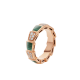 Serpenti Viper Thick Band Ring Diamonds Malachite or Mother of Pearl