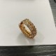 Serpenti Viper Ring Diamonds two-coil