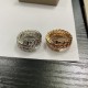 Serpenti Viper Ring Diamonds two-coil