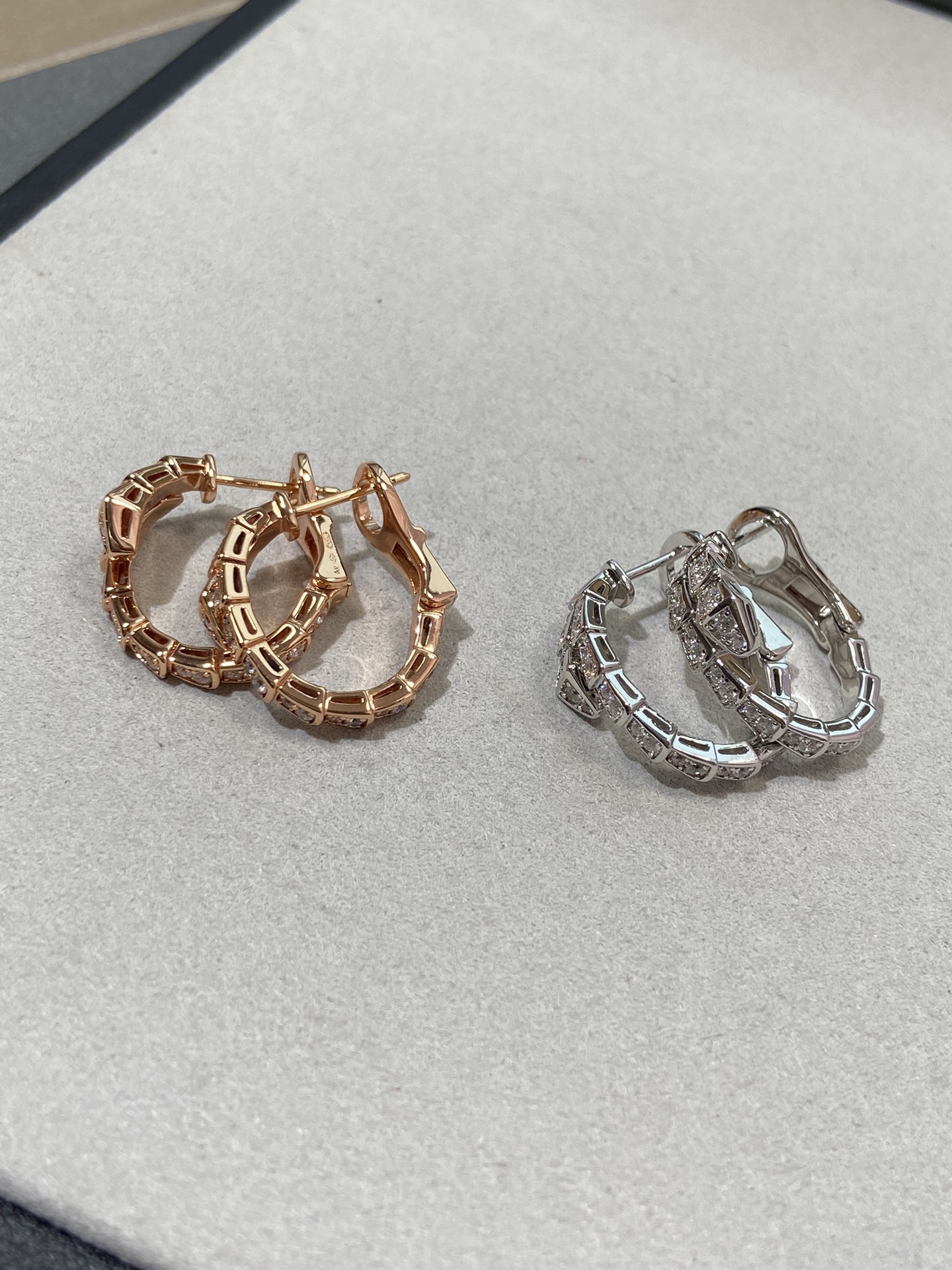 Serpenti Viper Earrings  Diamonds