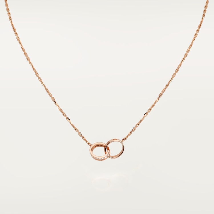 LOVE NECKLACE 1 CIRCLE DIAMONDS