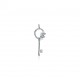 Victoria diamond vine circle key