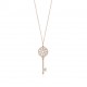 Keys petals key pendant diamonds 50cm