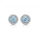 Soleste earrings aquamarines diamonds