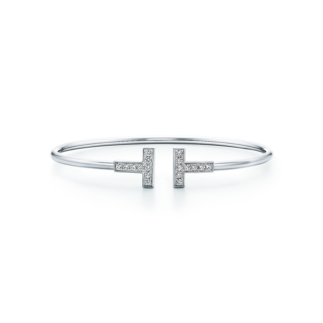T diamond wire bracelet