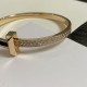 T T1 Hinged Bangle in Rose Gold Wide